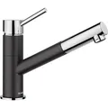 Produktbild: Blanco KANO-S Küchenarmatur 526174 ausziehbar, SILGRANIT-Look silgranitschwarz
