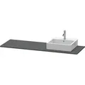 Produktbild: Duravit XSquare Konsole XS060HR4949 160x55cm, mit 1 Ausschnitt, rechts, Graphit matt