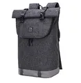 Produktbild: EverVanz Laptop-Rucksack, wasserdichter Reiserucksack, Rucksack für Damen und Herren, leicht, lässig, elegante Schultasche, 2. Grau, L, Kompakt, elegant