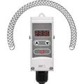 Produktbild: EMOS Anlegethermostat mit einstellbarer Schaltempfindlichkeit, Schraubenfeder und digitalem Display, Rohranlegethermostat 5°C bis 80°C, P5683