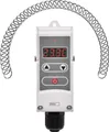 Produktbild: EMOS Anlegethermostat mit einstellbarer Schaltempfindlichkeit, Schraubenfeder und digitalem Display, Rohranlegethermostat 5°C bis 80°C, P5683