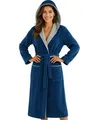 Produktbild: Bademantel Damen mit Kapuze 100 Baumwolle Frottee OEKO-TEX® Morgenmantel Leon...