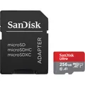 Produktbild: SANDISK Ultra mit Adapter (256 GB, microSDXC, U1, UHS-I) (SDSQUAC-256G-GN6MA)