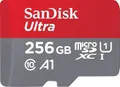 Produktbild: SanDisk Ultra microSDXC Speicherkarte 256GB + SD Adapter SDSQUAC-256G-GN6MA