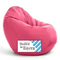 Produktbild: Bruni Kinder-Sitzsack Classico S in Pink – Sitzsack mit Innensack für Kinder, Abnehmbarer Bezug, lebensmittelechte EPS-Perlen als Bean-Bag-Füllung, aus Deutschland