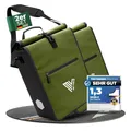 Produktbild: MIVELO 2in1 Fahrradtasche für Gepäckträger I Gepäckträgertasche wasserdicht inkl. Schultergurt - Fahrrad Tasche Set (Olivgrün)