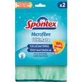 Produktbild: Mapa GmbH Spontex Microfibre Ultimate Mikrofasertücher, waschbar bis 40 °C, Effektive Reinigungstücher für eine hygienische Reinigung aller Oberflächen, 1 Packung = 2 Mikrofasertücher 19700234