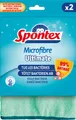 Produktbild: Spontex - Mikrofaser Ultimate – 2 Reinigungstücher – entfernt 99% der aufgenommenen Bakterien