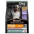 Produktbild: Pro Plan Grain Free Medium & Large Adult Sensitive Digestion, Hundefutter trocken, reich an Truthahn, 1er Pack (1 x 12 kg)
