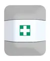 Produktbild: Verbandskasten-Aufsatz, f. Feuerlöscherschrank help, B 434 x T 225 x H 196mm, weiß 121250