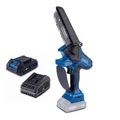 Produktbild: Scheppach Akku-Gehölzschneider BC-PS150-X | 6‘‘ ProCut-Schwert | 6,8 m/s | 20V | Brushless | 150mm Schnittstärke | inkl. 2Ah Akku + 2,4A Ladegerät