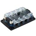 Produktbild: Offgridtec® Mega-Fuse Sicherungshalter 4-fach 500A Halterung 32V Kunststoff OVP