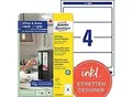 Produktbild: AVERY Zweckform L4761REV-10 Ordneretiketten DIN A4 Weiß 61 x 192 mm 10 Blatt à 4 Etiketten