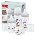 Produktbild: NUK Perfect Match Babyflaschenset | Ab 0 Monate | Passt sich dem Baby an | 3 Anti-Colic-Babyflaschen und Space-Schnuller | BPA-frei | Disneys Micky Maus | 4 Stück