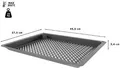 Produktbild: Siemens HZ629070 Air Fry & Grillblech, 34 x 455 x 375 mm, anthrazit