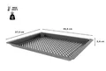 Produktbild: Siemens HZ629070 Air Fry & Grillblech, 34 x 455 x 375 mm, anthrazit
