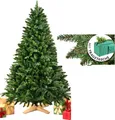 Produktbild: Merry Tree Premium Weihnachtsbaum 180cm Künstlicher Tannenbaum PE PVC Holzfuß