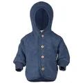 Produktbild: Engel Naturkleidung Walkjacke (1-St) Baby Fleece Jacke mit Kapuze aus Bio Schurwolle blau 86/92