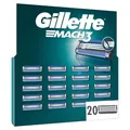Produktbild: Gillette Mach3 Rasierklingen für Männer, 20 ORIGINAL Gillette Ersatzklingen, Klingen für Herren mit Gleitstreifen für ein Sanftes Gleiten und NEUER Klingenbeschichtung