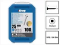 Produktbild: Kreg Schraube Pocket-Hole Zylinderkopfschraube 25 mm 100 Stk. (SPS-F1-100) Vierka