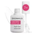 Produktbild: Doonails Nagelkleber Extra Stark (7ml) – Schnelltrocknender Brush-On Nail Glue für Kunstnägel, Tips, Press On Nails & Acrylnägel – Nagel Kleber für eingerissene Nägel & 100% Haftung
