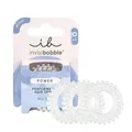 Produktbild: invisibobble Power Crystal Clear, Durchsichtig Spiral Haargummi für Dickes Haar & Aktiven Lebensstil, HAIRLOVETECH™ Technologie, starker Halt & Komfort, ideal für Damen & Herren, 3 Stück