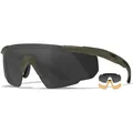 Produktbild: Wiley X Saber Advanced Brille Gläser in Grau+Transparent+Rust/Gestell in OD Grün