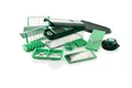 Produktbild: Genius Nicer Dicer Exclusive Gemüseschneider 15tlg Würfelschneider + Tomatenschneider Set 4 Einsätze + Reibe grob & Hobel + Auffangbehälter 2500ml