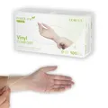 Produktbild: Medi-Inn+ Vinyl Comfort Einweghandschuhe, Gr. S, 1 x 100er-Pack, Untersuchungs- und Schutzhandschuhe