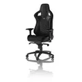 Produktbild: noblechairs EPIC, PC-Gamingstuhl, 120 kg, Gepolsterter Sitz, Gepolsterte Rückenlehne, Aluminium, Schwarz - Schwarz