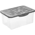 Produktbild: Rotho Kunststoff AG Rotho RANGER Box, Aufbewahrungsbox aus Kunststoff, Füllmenge: 13 Liter, A4, transparent / anthrazit 1789108812