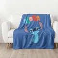 Produktbild: MTOnlinehandel Stitch Decke 160x200 cm weich & kuschelig - Coral Fleece-Decke Lilo & Stitch Fanartikel Aloha Kuscheldecke für Kinder, Teenager und Erwachsene - Stitch Geschenke, Stitch Sachen