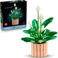 Produktbild: LEGO Botanicals Friedenslilie - Kunstblumen Set mit Zimmerpflanzen für Erwachsene - inkl. künstlicher weißer Blüten & Knospen - DIY Deko für W... - Bronze