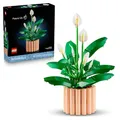 Produktbild: LEGO Botanicals Friedenslilie - Set mit Kunstpflanze für Erwachsene - Mit künstlicher weißer Blüten und Knospen für DIY Deko - Geschenkidee für Frauen - 11504