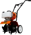 Produktbild: Motorhacke mit 52cc Benzinmotor, 30cm Arbeitsbreite und 4 Stahlklingen