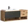 Produktbild: Waschtischkombi Grado ca. 140 cm Eiche/Grau