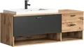 Produktbild: xonox Waschbeckenunterschrank + Waschbecken Waschtisch Badezimmer Grado 138x51