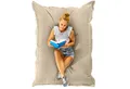 Produktbild: Green Bean Sitzsack XL Outdoor Sitzsack Square 120x160cm (XL Riesensitzsack 120x160cm 270 Liter Kinder & Erwachsene Bean Bag EPS Perlen Füllung, Groß Draußen Outdoor Liegekissen), Waschbar Wetterfest Lounge Sitzkissen Bodenkissen