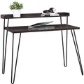 Produktbild: Ameriwood Home Haven Retro Schreibtisch mit Riser, Espresso, 60.4 x 113.5 x 89.9 cm