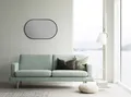 Produktbild: Badspiegel Badezimmerspiegel Spiegel oval Ø 45 x 75 cm schwarz Talos