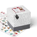 Produktbild: SURPRISA Geschenkbox, Rätselbox Geldgeschenke Verpackung, Geschenkkarton für Gutscheine, Labyrinthrätsel, Größe M (16cm)