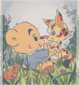 Produktbild: Ekelund Babydecke Brumma - Bamse Kollektion 70x75 cm Baumwolle