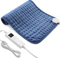 Produktbild: Heizkissen 30x60cm mit Abschaltautomatik 6 Heizstufen 4h Timer Blau