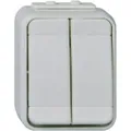 Produktbild: ELSO 442509 Doppeltaster 442509 10A AquaTop licht/basaltgrau 1St.