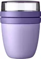 Produktbild: Mepal Lunchbox Lunchpot Mini Ellipse, 300 ml + 120 ml, Vivid Lilac, Polypropylen (PP), PCTG, Praktischer Joghurt- & Müslibecher, Unterteilung für Joghurt & Müsli