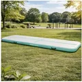 Produktbild: HAGO Sportmatte AirTrack Turnmatte Tumbling Gymnastikmatte Tumblingmatte aufblasbar (1-St), Rutschfest, aufblasbar, Tragegriffe 100 cm x 400 cm x 10 cm