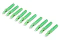 Produktbild: DIGITUS LWL-Feldstecker - LC/APC-Kupplung - Glasfaser-Singlemode - 10 Stück - 50 mm Länge - Grün