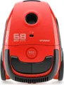 Produktbild: Hyundai Bodenstaubsauger HYUVC068R | ECO-Motor | hohe Saugleistung | leicht & kompakt | 7,5m Aktionsradius | rot