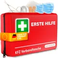 Produktbild: ® Erste Hilfe Set Auto DIN 13164 - Verbandstasche fürs PKW StVO Konform für 2...