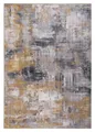 Produktbild: Teppich AMARI, 80 x 150 cm, Grau, Gelb, Wischoptik, rechteckig, Höhe: 7 mm, Polyester